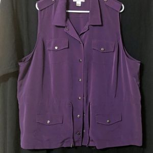 Woman's Button up vest